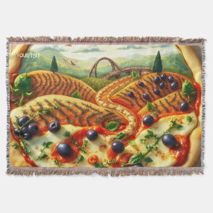 Fantasy Niedlich Whimsical Italienische Landschaft Decke