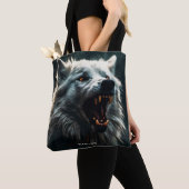Fantasy Niedlich White Angry Wolf Tasche (Von Nahem)