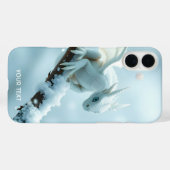 Fantasy Niedlich White Baby Dragon Case-Mate iPhone Hülle (Rückseite (Horizontal))