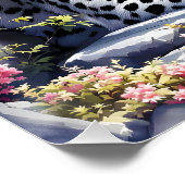 Fantasy Niedlich White Leopard Mountains Poster (Ecke)