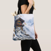 Fantasy Niedlich White Leopard Snow Tasche (Von Nahem)