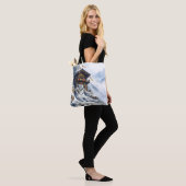 Fantasy Niedlich White Leopard Snow Tasche (Am Model)