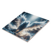 Fantasy Niedlich White Lion Heaven Fliese (Seite)