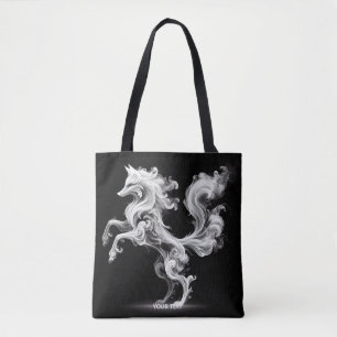 Fantasy Niedlich White Smoke Fox Tasche