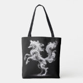 Fantasy Niedlich White Smoke Fox Tasche (Rückseite)