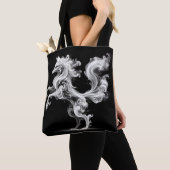 Fantasy Niedlich White Smoke Fox Tasche (Von Nahem)
