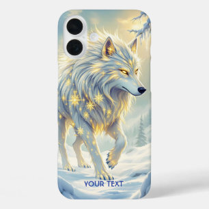 Fantasy Niedlich White Wolf Winter iPhone 16 Plus Hülle
