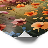Fantasy Niedlich Windmill Blume Field Poster (Ecke)