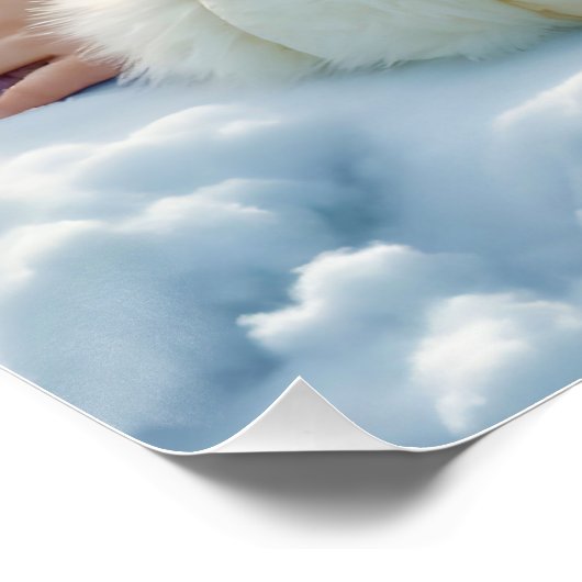 Fantasy Niedlich Winter Bear Girl Poster (Ecke)