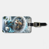 Fantasy Niedlich Winter Kitten Schnee Gepäckanhänger (Vorderseite horizontal)