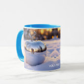 Fantasy Niedlich Winter Snow Apple Tasse (Vorderseite Links)