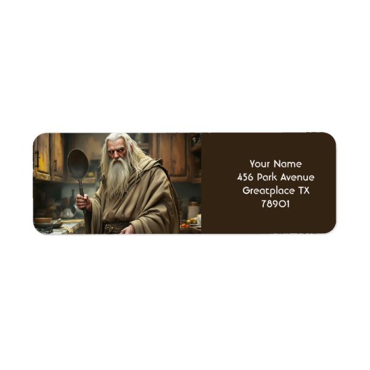 Fantasy Niedlich Wizard Frittierwagen (Vorne)