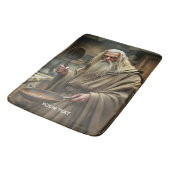Fantasy Niedlich Wizard Frittierwagen Badematte (Schrägansicht)