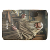Fantasy Niedlich Wizard Frittierwagen Badematte (Vorderseite)