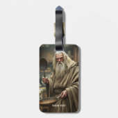 Fantasy Niedlich Wizard Frittierwagen Gepäckanhänger (Rückseite vertikal)