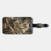 Fantasy Niedlich Wizard Frittierwagen Gepäckanhänger (Rückseite horizontal)