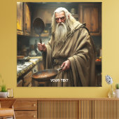 Fantasy Niedlich Wizard Frittierwagen Leinwanddruck (Insitu (Wohnzimmer))