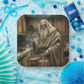 Fantasy Niedlich Wizard Frittierwagen Pappteller (Party)