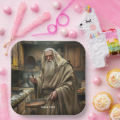 Fantasy Niedlich Wizard Frittierwagen Pappteller (Party)