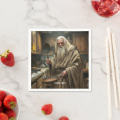 Fantasy Niedlich Wizard Frittierwagen Serviette (Beispiel)