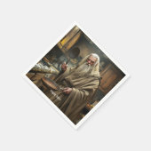 Fantasy Niedlich Wizard Frittierwagen Serviette (Ecke)