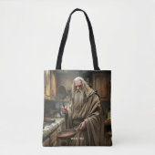 Fantasy Niedlich Wizard Frittierwagen Tasche (Vorderseite)