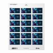 Fantasy Niedlich Wizard Gitarre spielen Adressaufkleber (Vorne)