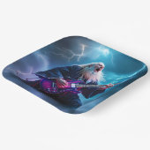 Fantasy Niedlich Wizard Gitarre spielen Pappteller (Gewinkelt)