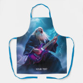 Fantasy Niedlich Wizard Gitarre spielen Schürze (Vorderseite)