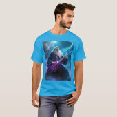 Fantasy Niedlich Wizard Gitarre spielen T-Shirt (Vorne ganz)
