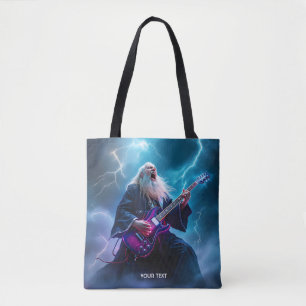 Fantasy Niedlich Wizard Gitarre spielen Tasche