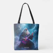 Fantasy Niedlich Wizard Gitarre spielen Tasche (Rückseite)