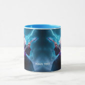 Fantasy Niedlich Wizard Gitarre spielen Tasse (Zentrum)