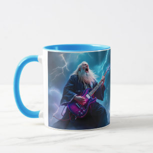 Fantasy Niedlich Wizard Gitarre spielen Tasse