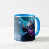 Fantasy Niedlich Wizard Gitarre spielen Tasse (VorderseiteRechts)