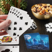 Fantasy Niedlich Wolf Doppelausstellung Spielkarten (In Situ)