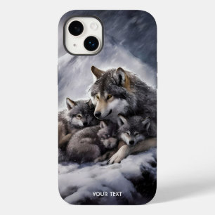 Fantasy Niedlich Wolf Family Winter Case-Mate iPhone 14 Plus Hülle