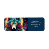 Fantasy Niedlich Wolf Space Planets (Vorne)