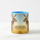 Fantasy Niedlich Wombat Kangaroo Koala Tasse (Zentrum)