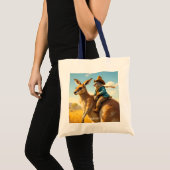 Fantasy Niedlich Wombat Kangaroo Koala Tragetasche (Vorderseite (Produkt))