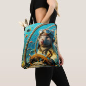 Fantasy Niedlich Wombat Pilot unter Wasser Tasche (Von Nahem)