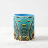 Fantasy Niedlich Wombat Pilot unter Wasser Tasse (Zentrum)