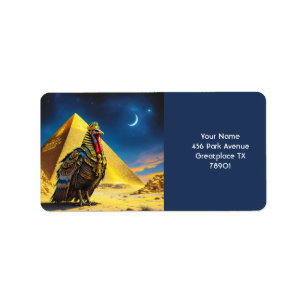 Fantasy Niedlich Wüste Pharaoh Türkei Adressaufkleber