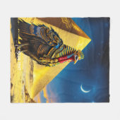 Fantasy Niedlich Wüste Pharaoh Türkei Fleecedecke (Vorderseite (Horizontal))