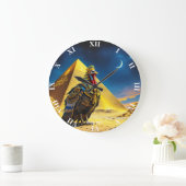 Fantasy Niedlich Wüste Pharaoh Türkei Große Wanduhr (Zuhause)