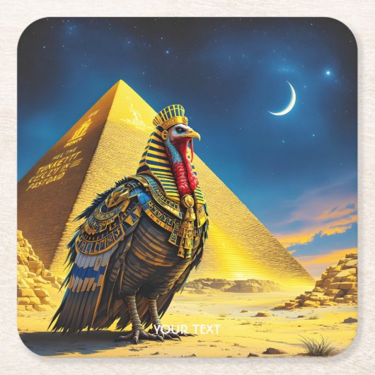 Fantasy Niedlich Wüste Pharaoh Türkei Rechteckiger Pappuntersetzer (Vorderseite)
