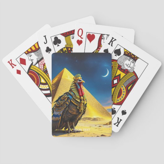 Fantasy Niedlich Wüste Pharaoh Türkei Spielkarten (Rückseite)