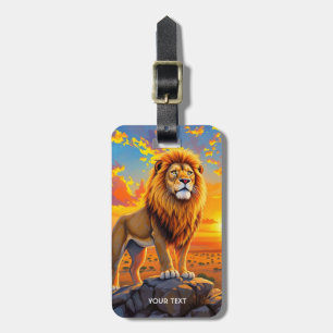 Fantasy Niedlich Wüste Rock Lion Gepäckanhänger