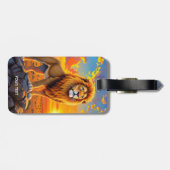 Fantasy Niedlich Wüste Rock Lion Gepäckanhänger (Rückseite horizontal)