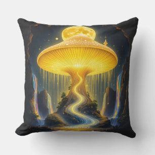 Fantasy Niedlich Yellow Ancient Mushroom Kissen